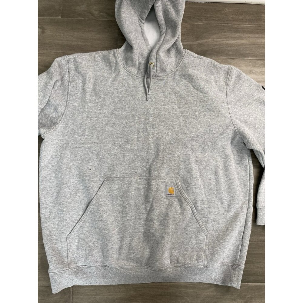Carhartt Hoodie  Original Fit Logo Spellout Sweatshirt Men’s Size 2xl Gray